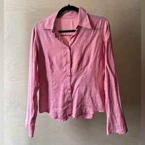 Pink linen shirt